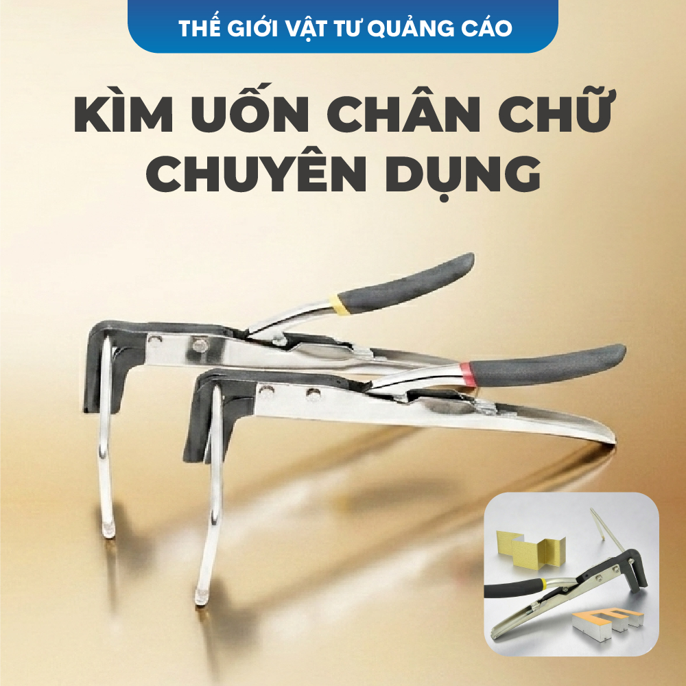 Kìm uốn chân chữ BEDO chuyên dụng - Máy uốn tay gáy nhôm, inox làm chữ nổi quảng cáo chính xác, tiết kiệm sức