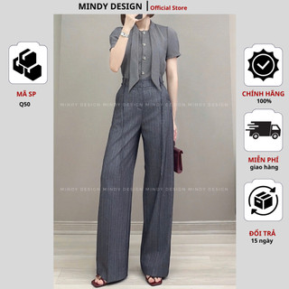 Q50 - Quần suông tôn dáng - Thiết kế cao cấp Mindy Design