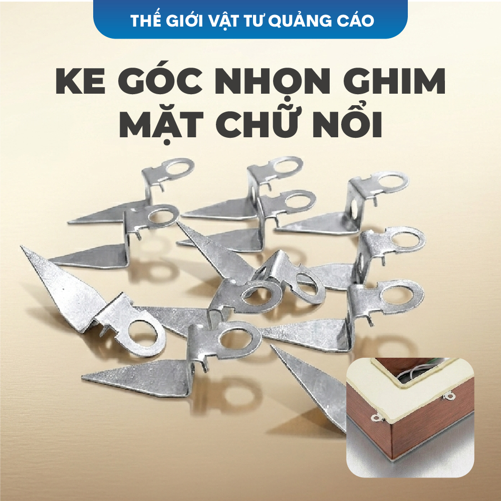 Ke góc nhọn BEDO (Túi 1000c) - Ke đỡ hậu chữ nổi, ke nhọn làm chân chữ quảng cáo bền đẹp, dễ thi công