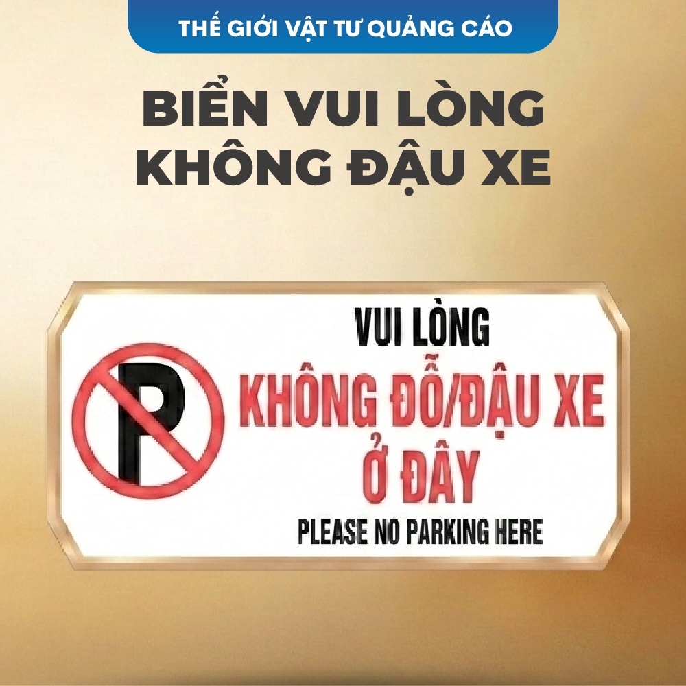 Combo 3 Decal dán cửa "Không đỗ xe ở đây" BEDO - Biển báo cấm đậu xe chuyên dụng cho nhà riêng, cửa hàng, công ty