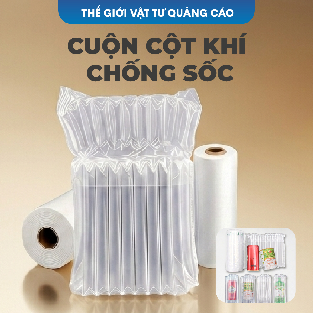 Cuộn cột khí chống sốc BEDO - Túi khí chèn hàng chuyên dụng thay thế xốp nổ, bọc hàng dễ vỡ siêu bền