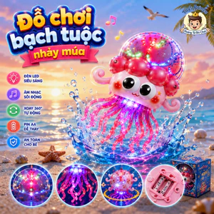 Đồ Chơi Bạch Tuộc Nhảy Múa Vui Nhộn-Đồ Chơi Con Mực Spuid Dance Phát Nhạc,Ánh Sáng Lung Linh Di Chuyển Thông Minh Cho Bé