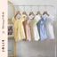 Áo Kiểu Trễ Vai Phối Bèo Buộc Nơ Mix Quần Jean Ống Rộng JOLIE