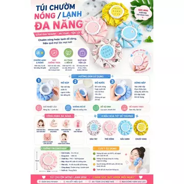 Túi Chườm Nóng Lạnh Mini 330ML Dễ Thương | Túi Giữ Nhiệt Cầm Tay Túi Nước Nóng Mini Đa Năng