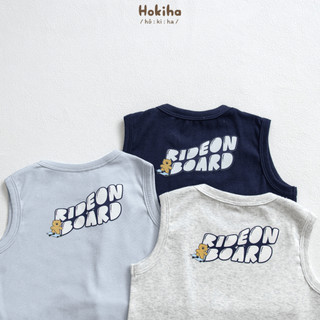 Bộ Quần Áo Ba Lỗ In Hình Cho Bé Trai, Bé Gái Hokiha Vải Cotton Mềm Mại, Thoáng Mát Size 8-17kg BB45