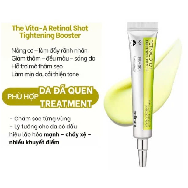 T04_ Kem dưỡng Celimax Vita A Retinal Shot Tightening Booster 15ml