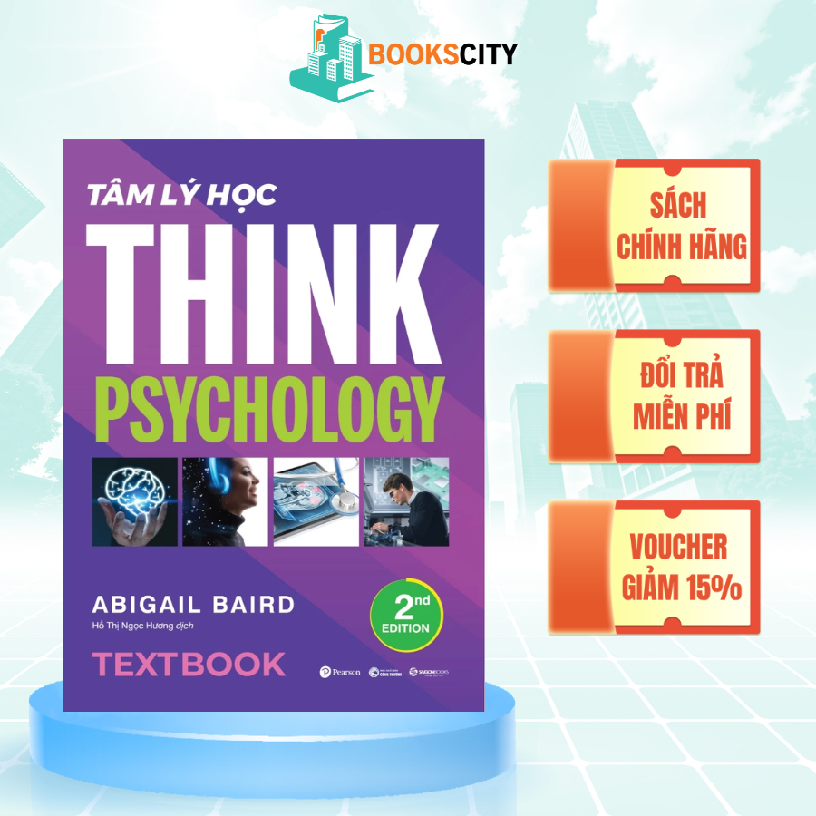 Bìa sách Textbook Tâm Lý Học Think Psychology Abigail Baird