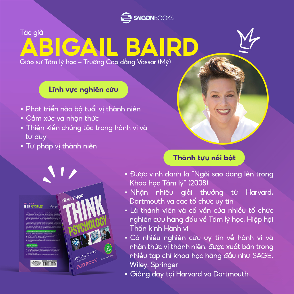 Sách - Textbook Tâm Lý Học - Think Psychology - Abigail Baird