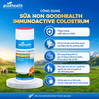 Sữa non dạng viên Goodhealth Immunoactive Colostrum hỗ trợ miễn dịch tăng sức đề kháng hộp 90 viên