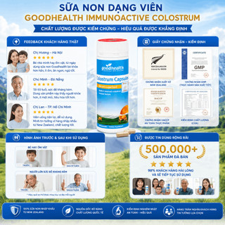 Sữa non dạng viên Goodhealth Immunoactive Colostrum hỗ trợ miễn dịch tăng sức đề kháng hộp 90 viên