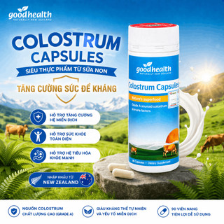 Sữa non dạng viên Goodhealth Immunoactive Colostrum hỗ trợ miễn dịch tăng sức đề kháng hộp 90 viên