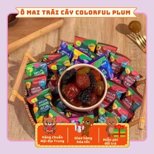 Ô Mai Mận Hỗn Hợp Colorful Plum Đủ Vị Chua Ngọt, Đồ Ăn Vặt Nội Địa Tiệm Gấu Béo