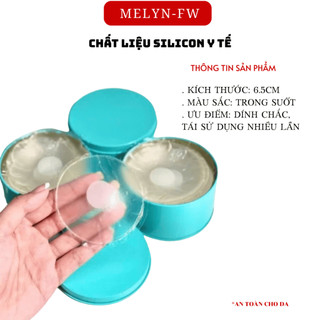 Miếng dán ngực silicon trong suốt che nhũ hoa siêu mỏng tàng hình tái sử dụng nhiều lần, dán ti MELYN-FW DT02