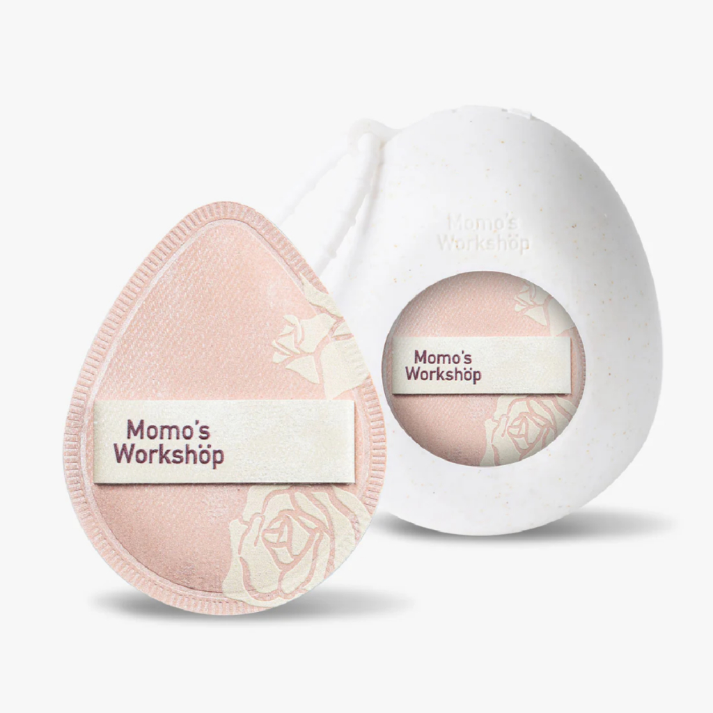 Bông Mút Trang Điểm Cao Cấp Momo's Workshop Rosy Reverie Airy Mallow Puff - Rosy Drop Dry Use (2pcs)