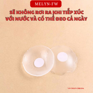 Miếng dán ngực silicon trong suốt che nhũ hoa siêu mỏng tàng hình tái sử dụng nhiều lần, dán ti MELYN-FW DT02