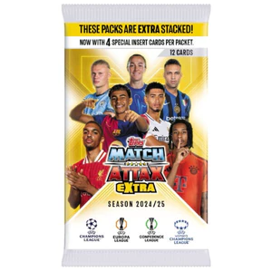1x Match Attax Champions League EXTRA 2024/25 24/25 ( Pack 12 thẻ ) ( 4 Insert/ 4 Thẻ Đặc Biệt )
