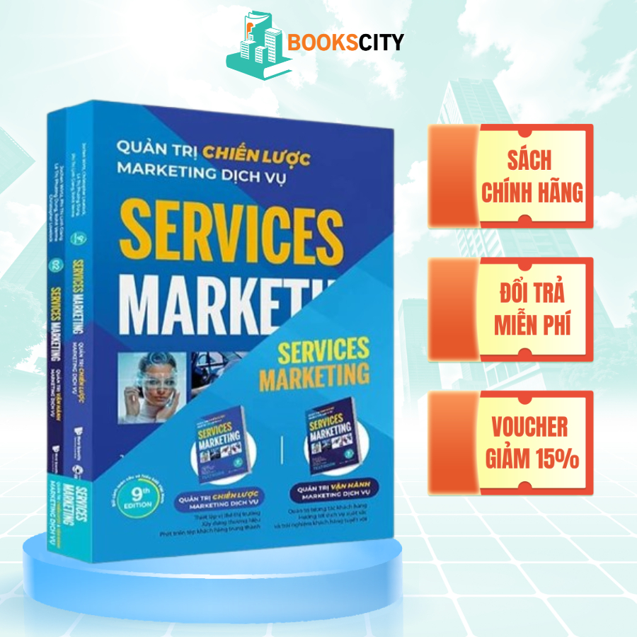 Sách - Bộ 2 Quyển Textbook Service Marketing