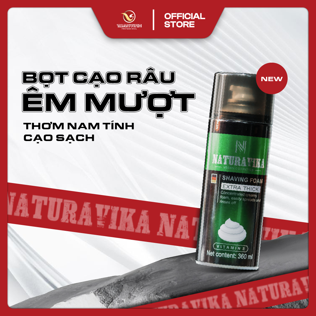 COMBO NATURA VIKA + DORCO TD706 – BỌT CẠO RÂU 360ML & DAO CẠO NAM GIỚI, CHĂM SÓC CÁ NHÂN TIỆN LỢI HẰNG NGÀY