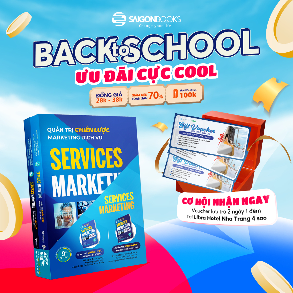 Sách - Bộ 2 Quyển Textbook Service Marketing