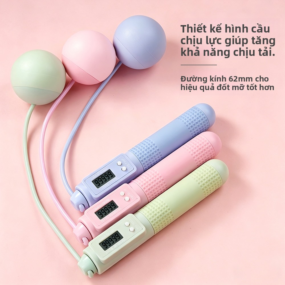 Dây nhảy đếm số, dây nhảy 2 trong 1 không dây và dây nhảy có dây, phù hợp cho tập thể dục tại nhà