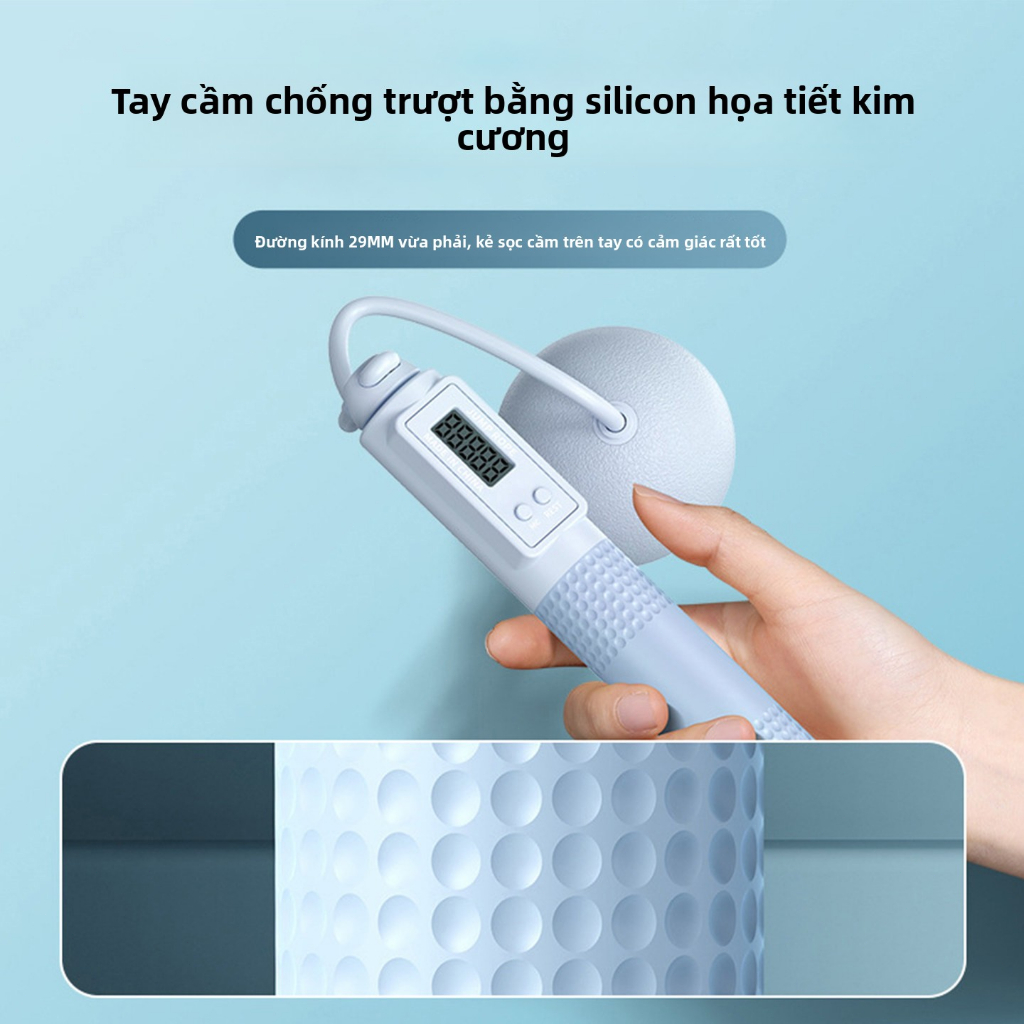 Dây nhảy đếm số, dây nhảy 2 trong 1 không dây và dây nhảy có dây, phù hợp cho tập thể dục tại nhà