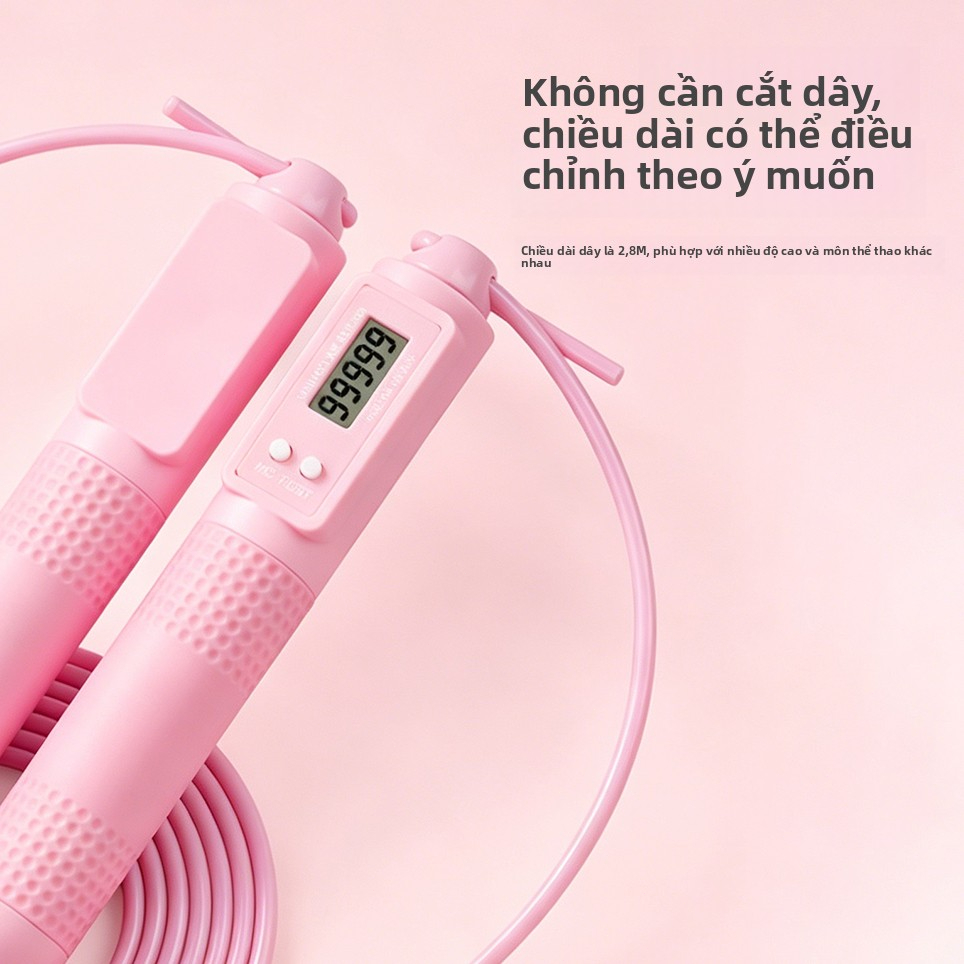 Dây nhảy đếm số, dây nhảy 2 trong 1 không dây và dây nhảy có dây, phù hợp cho tập thể dục tại nhà