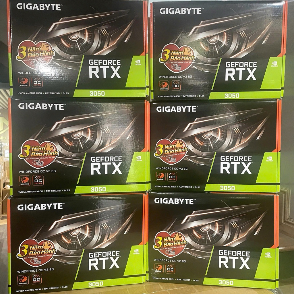 Card màn hình VGA GIGABYTE GeForce RTX 3050 WINDFORCE OC 6G N3050WF2OC | BigBuy360 - bigbuy360.vn