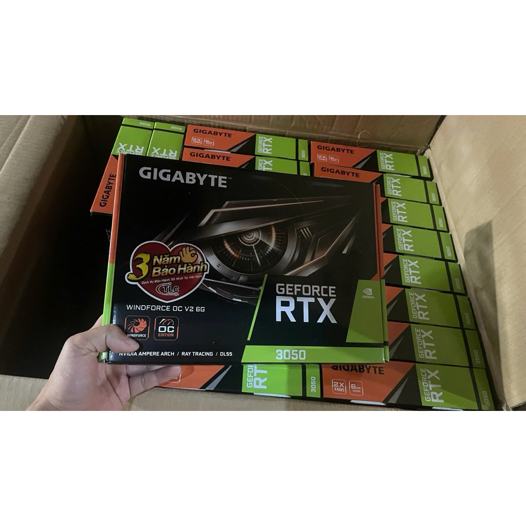 Card màn hình VGA GIGABYTE GeForce RTX 3050 WINDFORCE OC 6G N3050WF2OC | BigBuy360 - bigbuy360.vn