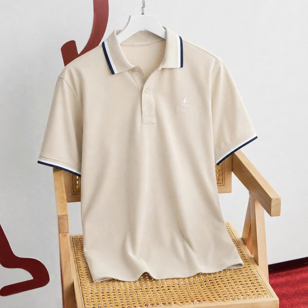 [Tặng Hộp Quà] Áo polo nam cao cấp có cổ Phước Hưng, Áo thun polo vải cá sấu thoáng mát