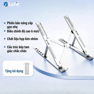 Lofit Giá đỡ laptop: Gấp gọn tiện, điều chỉnh độ cao, tản nhiệt hiệu quả, thiết thực!