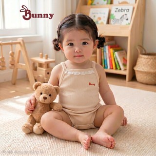 Body 2 dây chất tăm Modal mát lạnh hiệu Bunnybaby cho bé 0-12 tháng Bubbybaby-GV