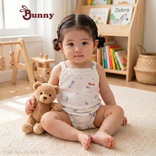 Body 2 dây chất tăm Modal mát lạnh hiệu Bunnybaby cho bé 0-12 tháng Bubbybaby-GV