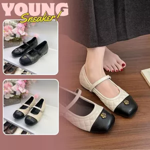 Giày Lolita Hoa Trà, Giày Búp Bê Lolita Mũi Hoa Trà N60 || Young Sneaker