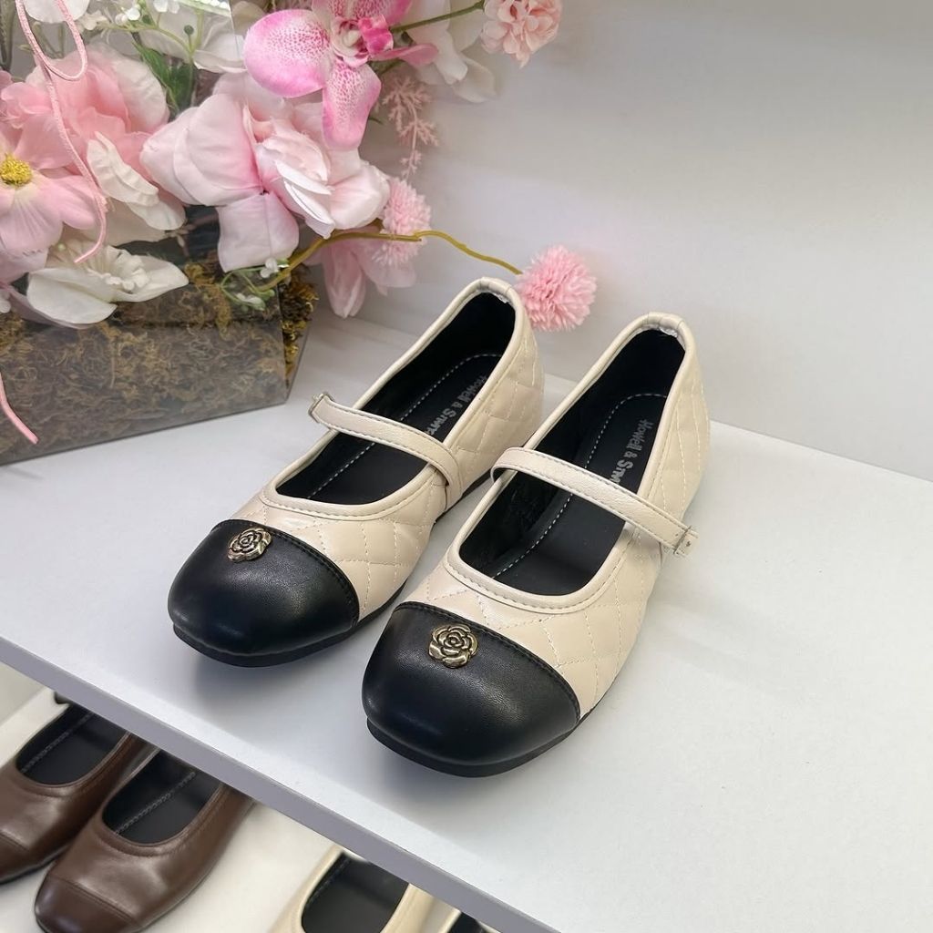 Giày Lolita Hoa Trà, Giày Búp Bê Lolita Mũi Hoa Trà N60 || Young Sneaker