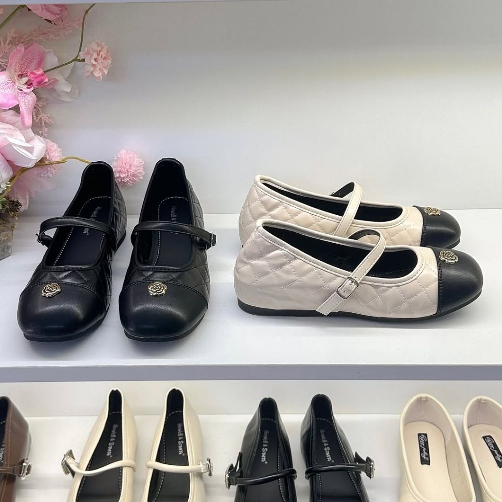 Giày Lolita Hoa Trà, Giày Búp Bê Lolita Mũi Hoa Trà N60 || Young Sneaker