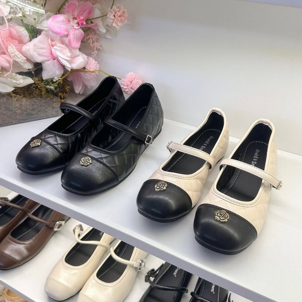 Giày Lolita Hoa Trà, Giày Búp Bê Lolita Mũi Hoa Trà N60 || Young Sneaker