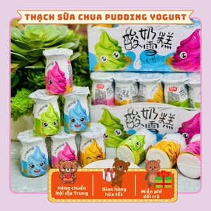 Thạch Pudding Sữa Chua Tianziyuan Hình Kem Siêu Cưng, Thạch Rau Câu Cho Bé Đồ Ăn Vặt Hot Trend