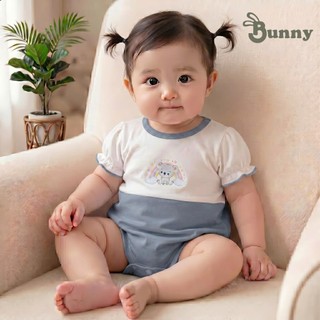 Body phối màu Bunny chất thun Modal mềm mịn mát cho bé gái 4-10kg