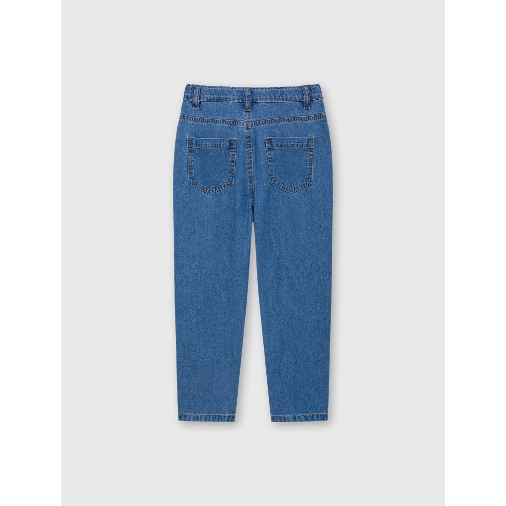 Quần jeans bé trai cotton CANIFA dáng suông basic mặc đi học, đi chơi 2BJ26S002