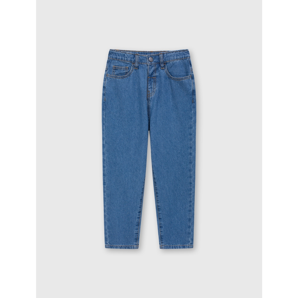 Quần jeans bé trai cotton CANIFA dáng suông basic mặc đi học, đi chơi 2BJ26S002