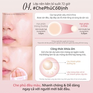 Cushion che phủ cao với hiệu ứng Silky Glow, giúp da mịn đẹp, đều màu và lâu trôi hince Cover Master Pink Cushion