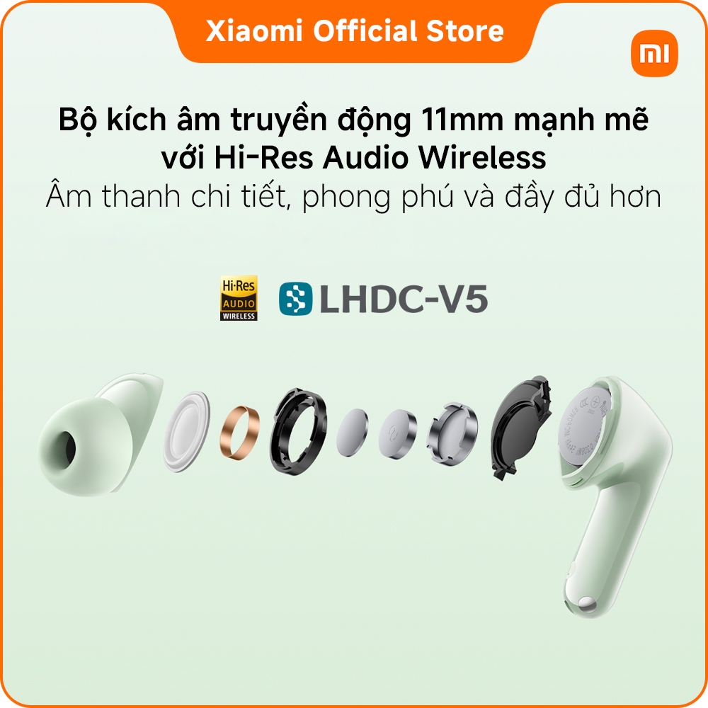 Xiaomi Tai nghe bluetooth REDMI Buds 8 | ANC lai lên đến 50dB | Động cơ động lực 11mm mạnh mẽ | BigBuy360 - bigbuy360.vn