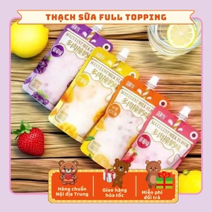 Thạch Sữa Trái Cây Núng Nính Đủ Vị Thạch Sữa Chua Đồ Ăn Vặt Cho Bé Tiệm Gấu Béo
