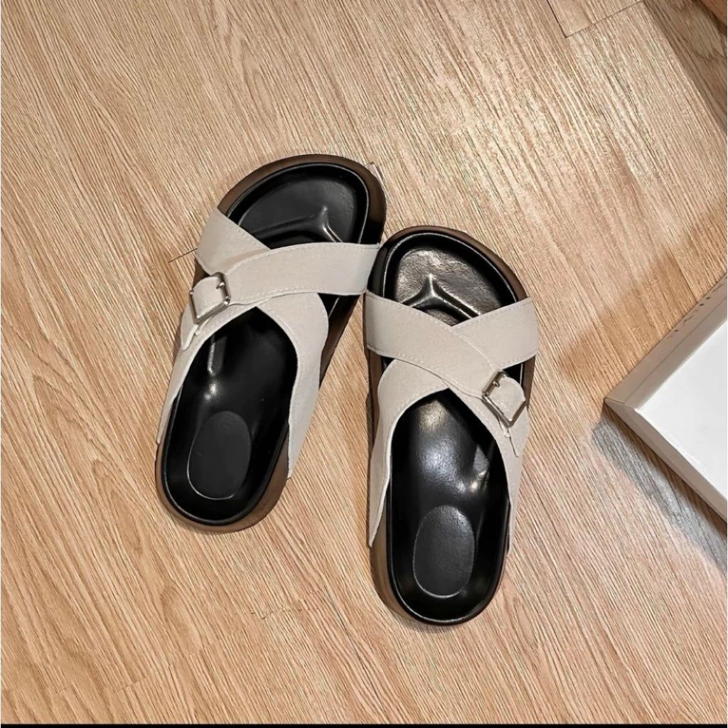 Dép Lê Nữ, Dép Lê Nữ Đế Cao Quai Chéo Hot Trend N53 || Young Sneaker