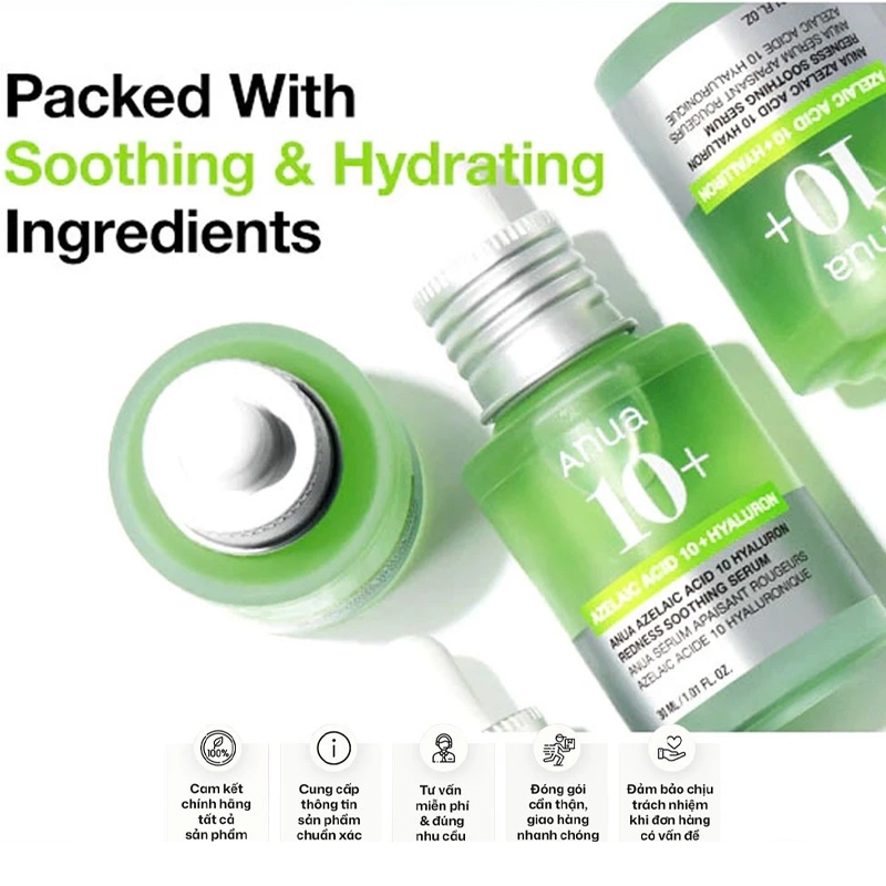 ANUA AZELAIC ACID HYALURON SERUM / NIACINAMIDE 10% + TXA 4% DARK SPOT SERUM