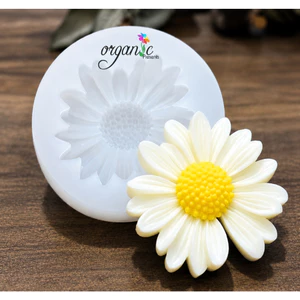 KHUÔN SILICONE HÌNH HOA CÚC - Khuôn silicone làm nến, sáp thơm, thạch cao, làm bánh
