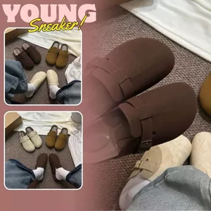 Sục Da Lộn Nữ, Sục Nữ Da Lộn Slip On Đế Cao 3cm N57 || Young Sneaker