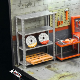Phụ kiện đĩa phanh ô tô 1:64-phụ tùng garage car cho sa bàn - diorama 1/64 chi tiết cao MITU Figure
