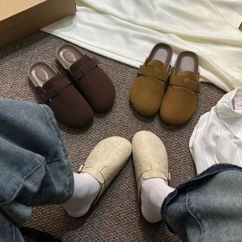 Sục Da Lộn Nữ, Sục Nữ Da Lộn Slip On Đế Cao 3cm N57 || Young Sneaker