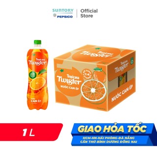 [SALE 15.7] Thùng 12 Chai Nước Trái Cây Twister Cam (1L/chai)